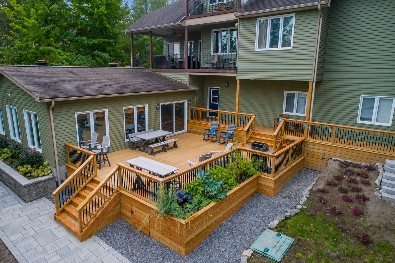 Multi-level decks in Oakley, CA